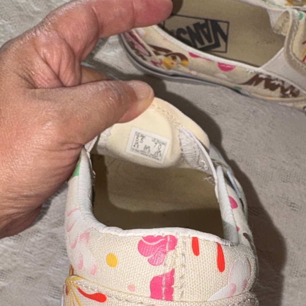 Unisex Gently Loved VANS Classic Slip On Get Outdoors Canvas Shoes Need Cleaning - Picture 6 of 10